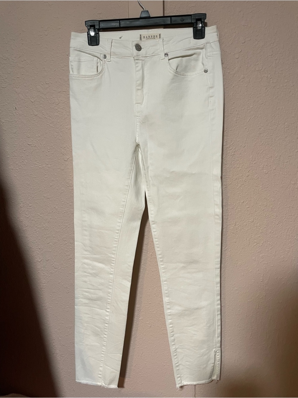 Harper Heritage White Women's High-Rise Skinny Stretch Jeans